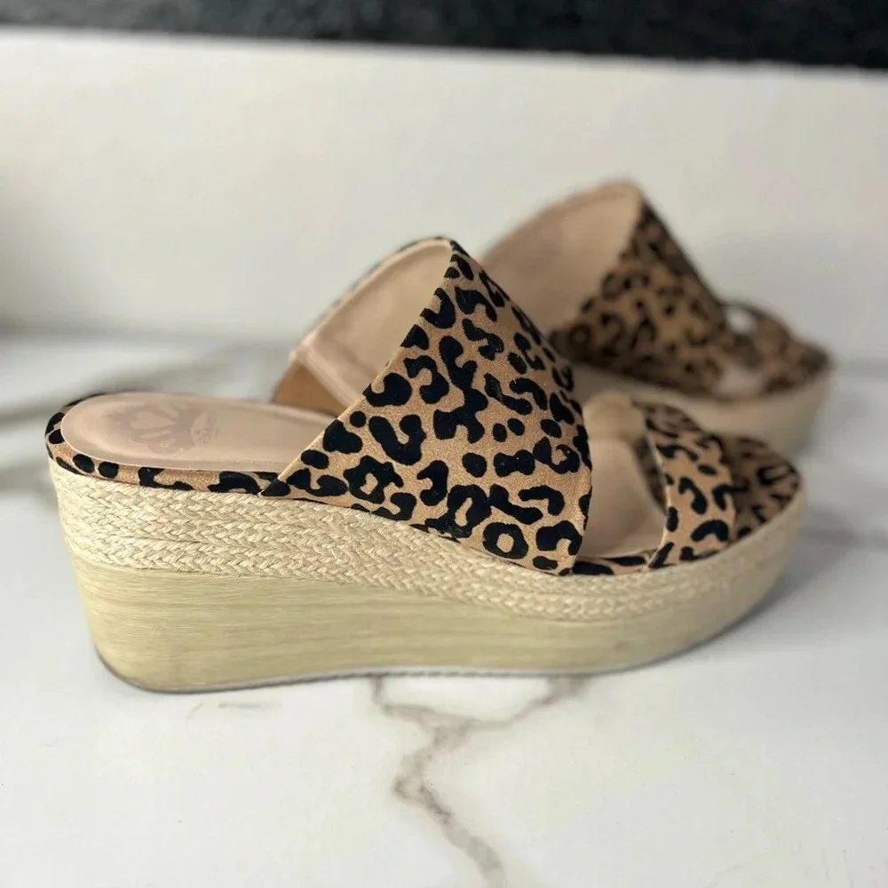 Womens platform Fergalicious by‎ Fergi Wedges leopard print